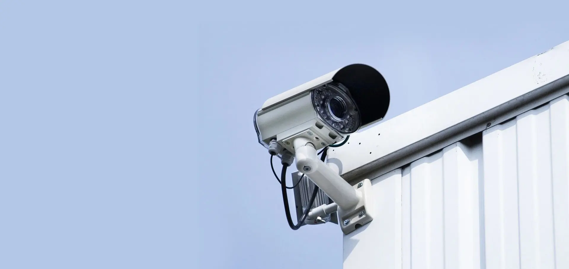 Mounted surveillance camera and sky